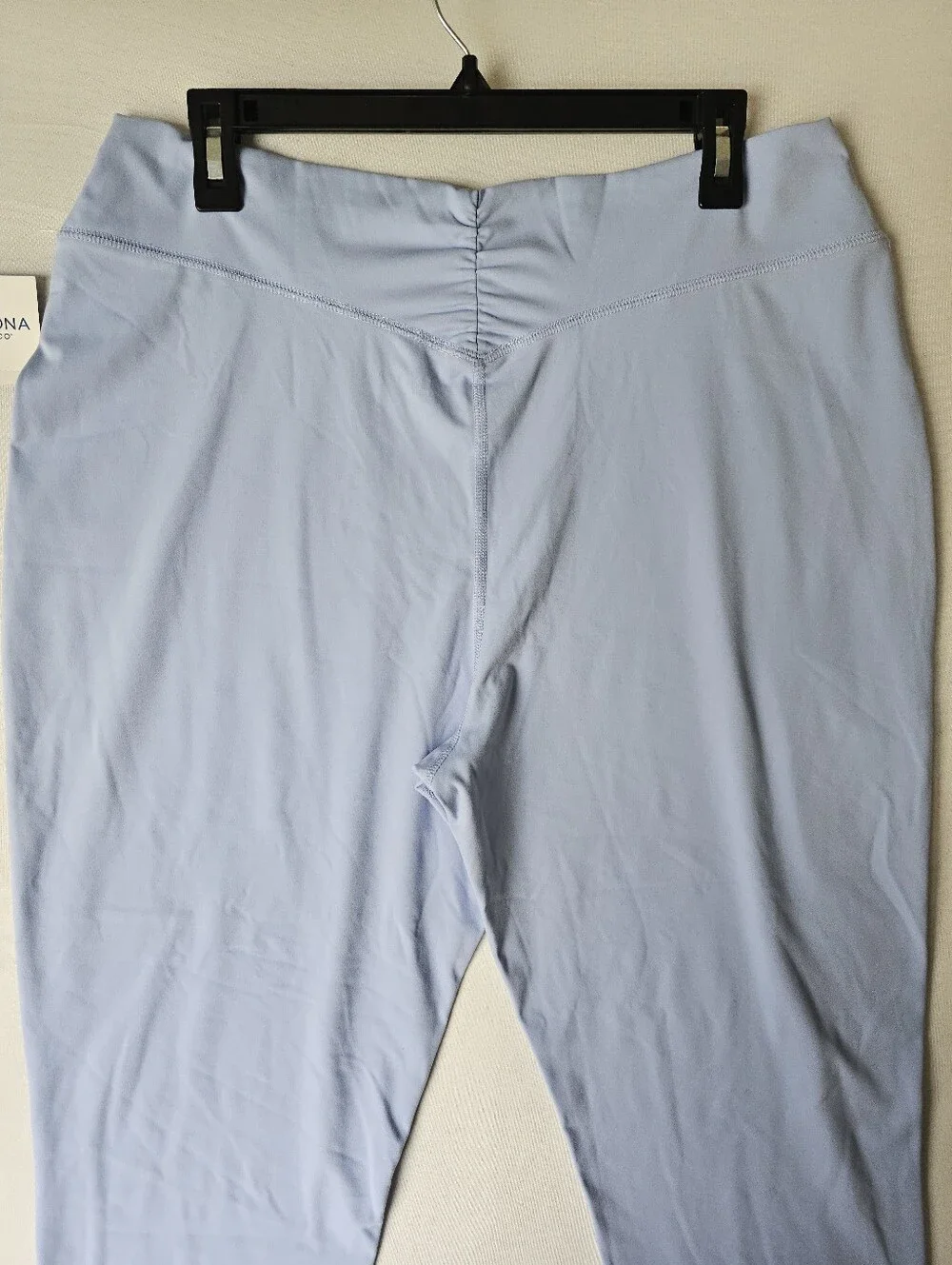 NWT Arizona Jean Co. Light Blue Ruched Back Capri Leggings Size XXL